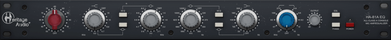Users Heritage Audio - HA-81A EQ