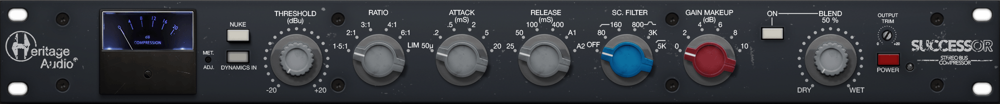 Heritage Audio - SUCCESSOR Stereo Bus Compressor